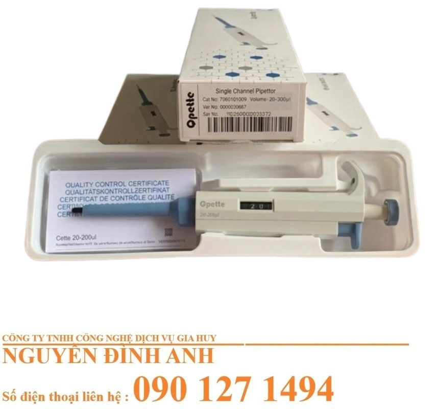 Micropipet Tự Động 1 Kênh 0.1-1000µl