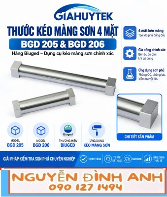 Thước kéo màng sơn 4 mặt Biuged BGD 205 và BGD 206